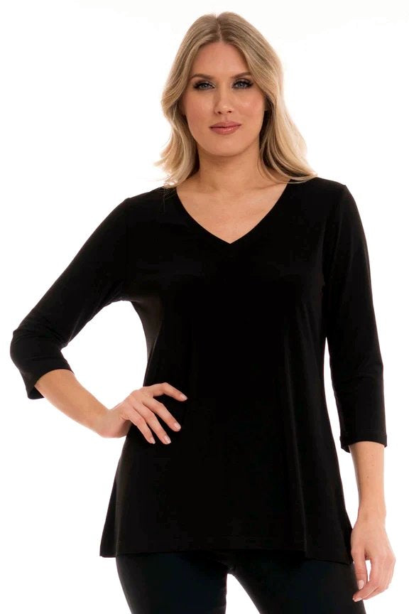 065- Lior Black Peek A Boo Back Tunic