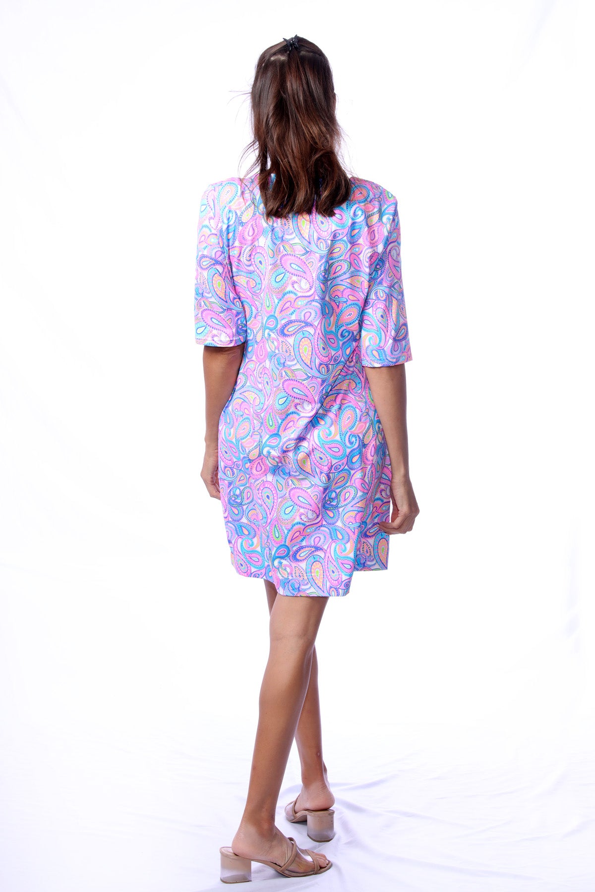 001- LuLu B Paisley V- Neck Dress