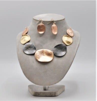 NE-056 Tri-Tone Hammered Discs Set