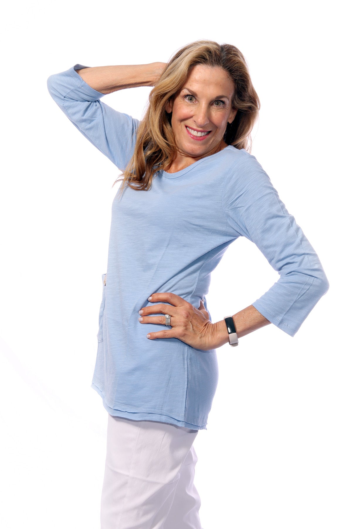 003- BeachTime Periwinkle One Pocket Top