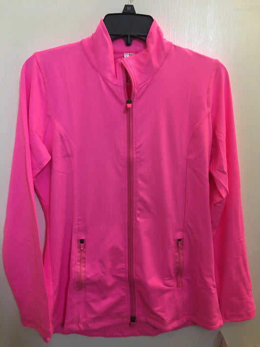 001- LuLu B Bright Hot Pink Zipper Jacket