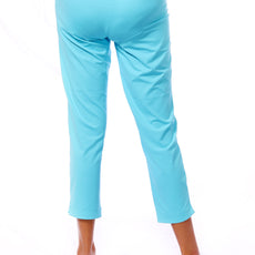 001- LuLu B Turquoise Zip Pocket Ankle Pant