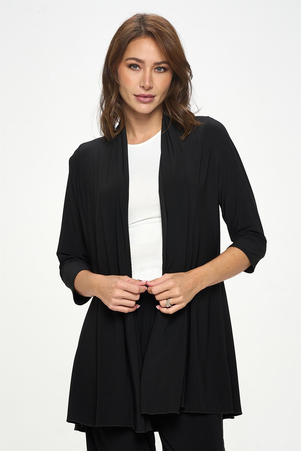 000- ATU Long Black No Button Jacket