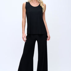 000- ATU  Slinky Black Palazzo Pants