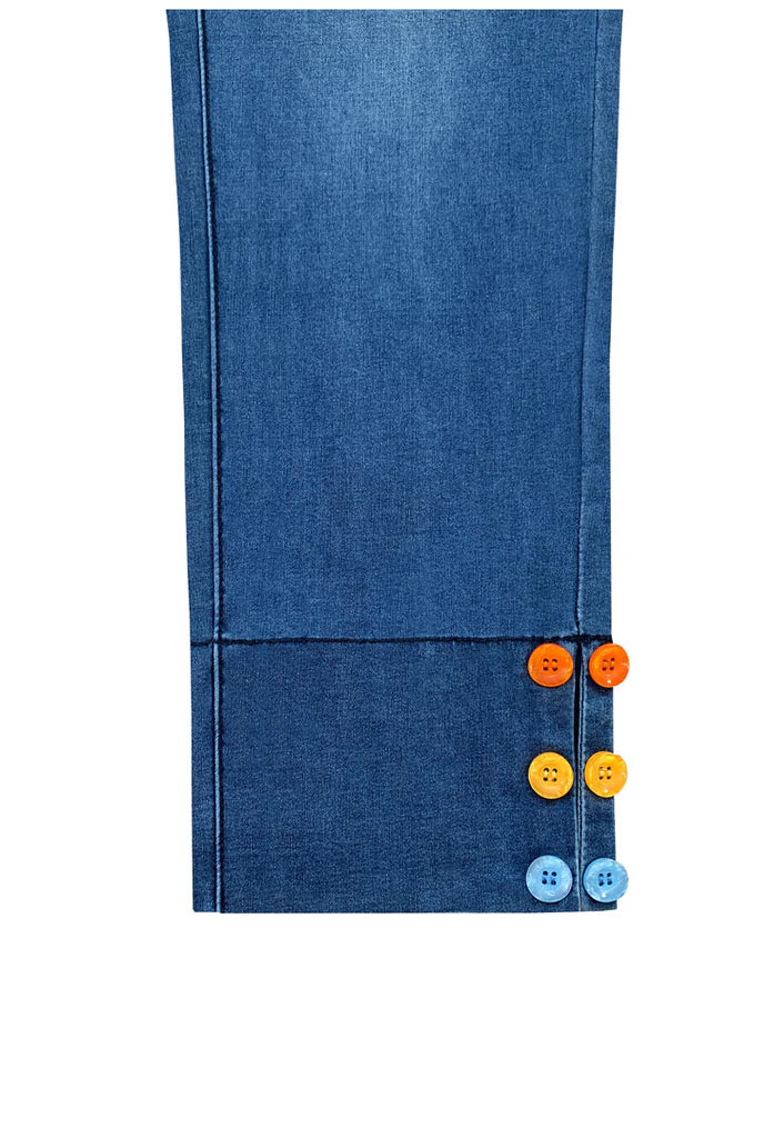 011- Ethyl Denim 3 Button Capri