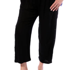015- Dairi Black Pant with Side Bead Detail