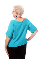 015- Dairi Turquoise Handkerchief Top