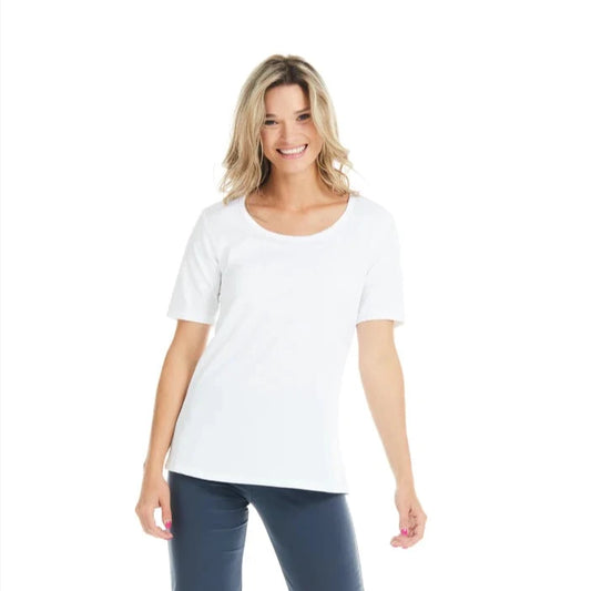016- Gitane Basic Short Sleeve Top- White