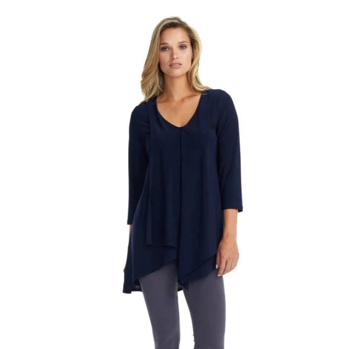 016- Gitane Hi-Lo "V" Neck Tunic - Navy