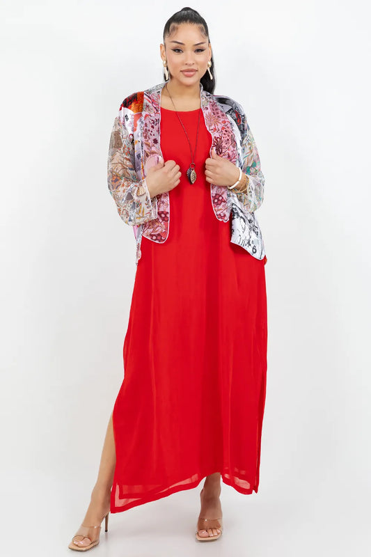 034- Sterling Styles Smokey Patchwork Kimono
