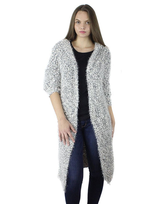 038- Very Moda 2 Tone Cardigan with Hood