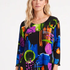 000- ATU Multi Color Bright Fall Top