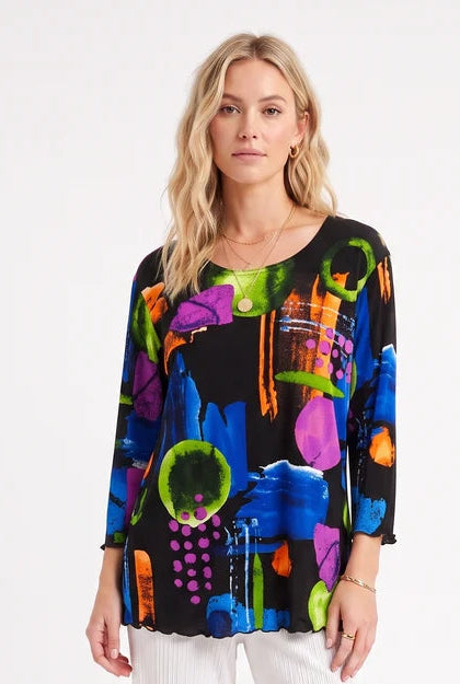 000- ATU Multi Color Bright Fall Top