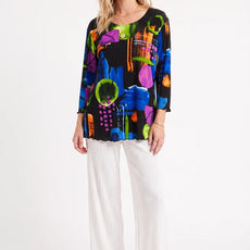 000- ATU Multi Color Bright Fall Top