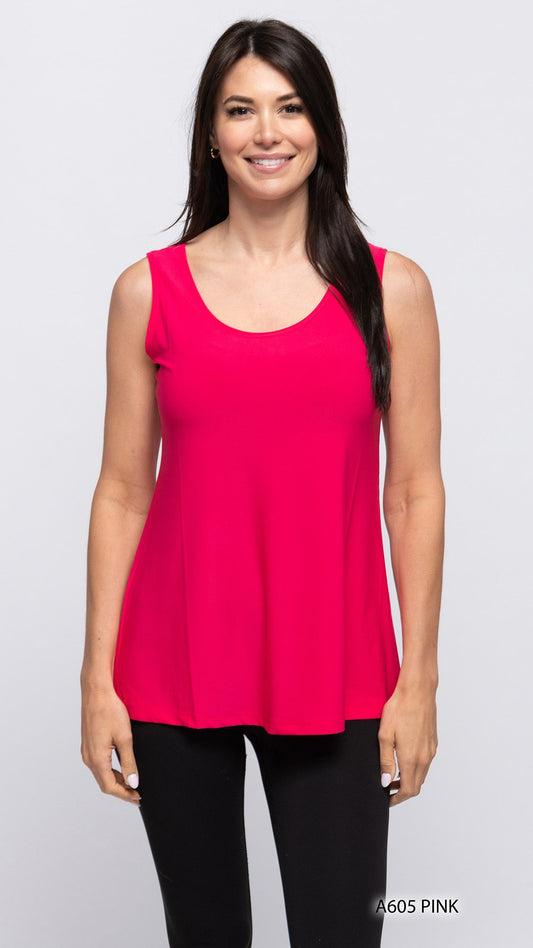 007- Creation Sleeveless Tank - Hot Pink