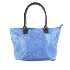 22 Tote- Faux Leather Ostrich 1 pocket Tote