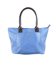 22 Tote- Faux Leather Ostrich 1 pocket Tote