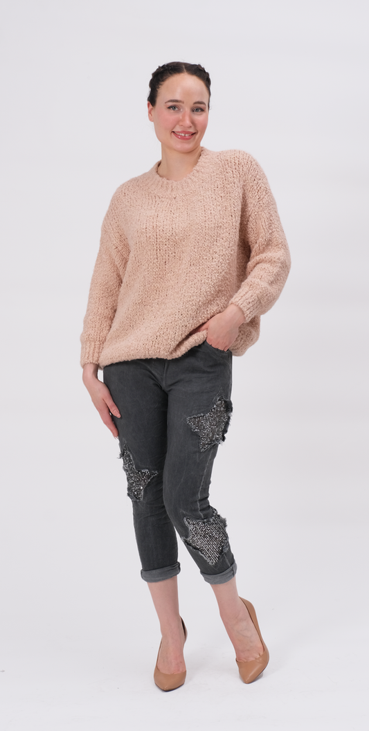 063- Bella Amore Ivory Fuzzy Cuddle Sweater