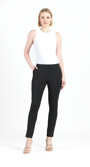 002- Clara Sun Woo Black Knit Straight Leg Pocket Pant