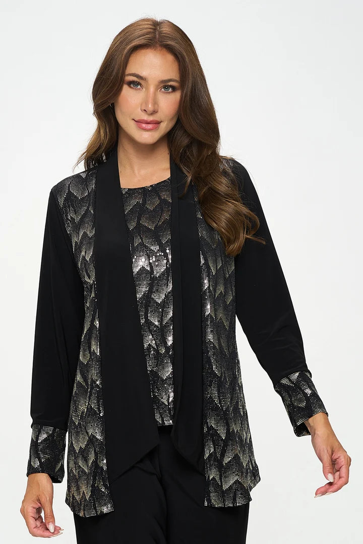 000- ATU Black and Foil Holiday Jacket