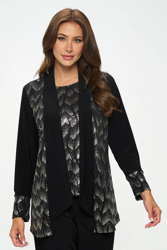 000- ATU Black and Foil Holiday Jacket