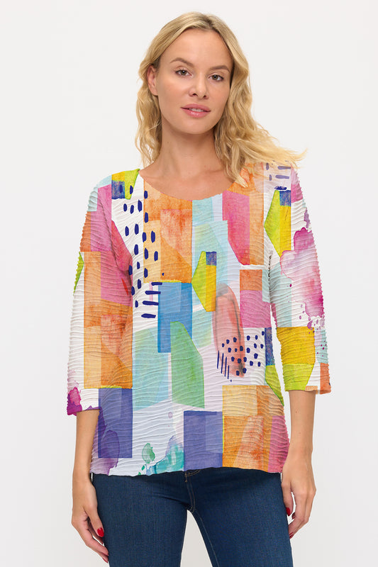 025- ET Lois Pastel & Bright Patches Top