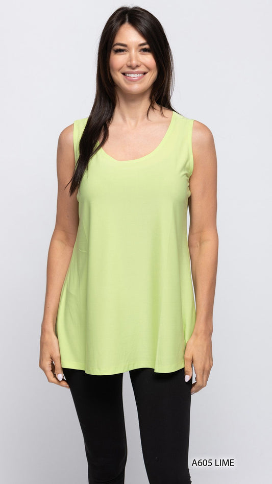 007- Creation Sleeveless Tank - Lime Green
