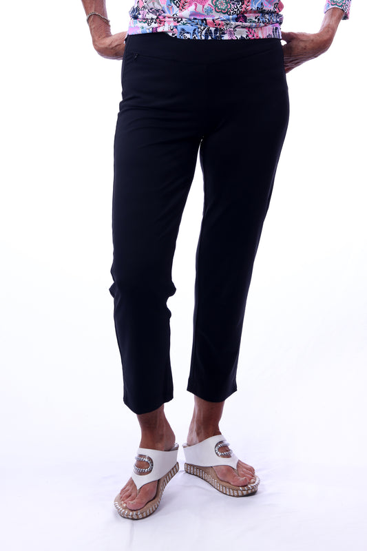 001- LuLu B Black Zip Pocket Ankle Pant