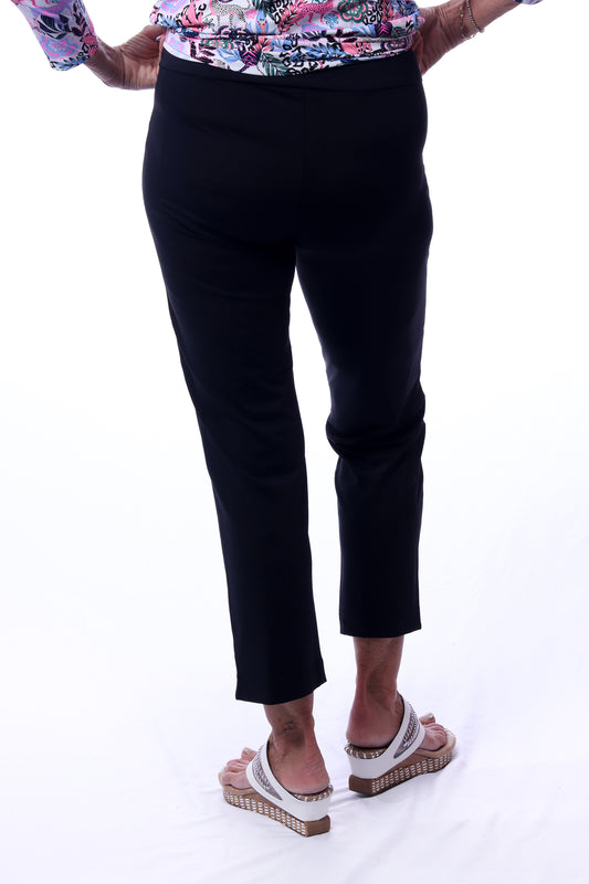 001- LuLu B Black Zip Pocket Ankle Pant