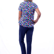001- LuLu B Navy Stretch 2 Pocket Capri
