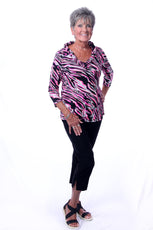 001- LuLu B Pull On Stretch Capri- Black