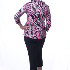 001- LuLu B Pull On Stretch Capri- Black