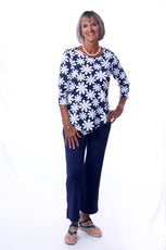 001- LuLu B Navy Zip Pocket Pant