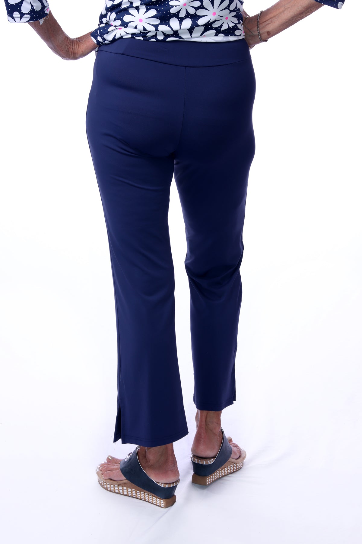 001- LuLu B Navy Zip Pocket Pant