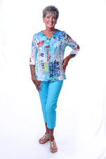 071- Impulse Turquoise and Multi Color 