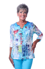 071- Impulse Turquoise and Multi Color 