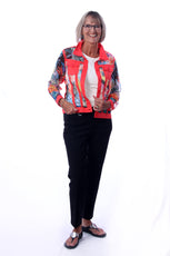 041- Tango Mango Tangerine Mesh Insert Jacket