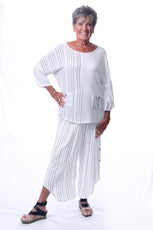 015- Dairi Natural Stripes Reversed Combo 2 Pocket Top