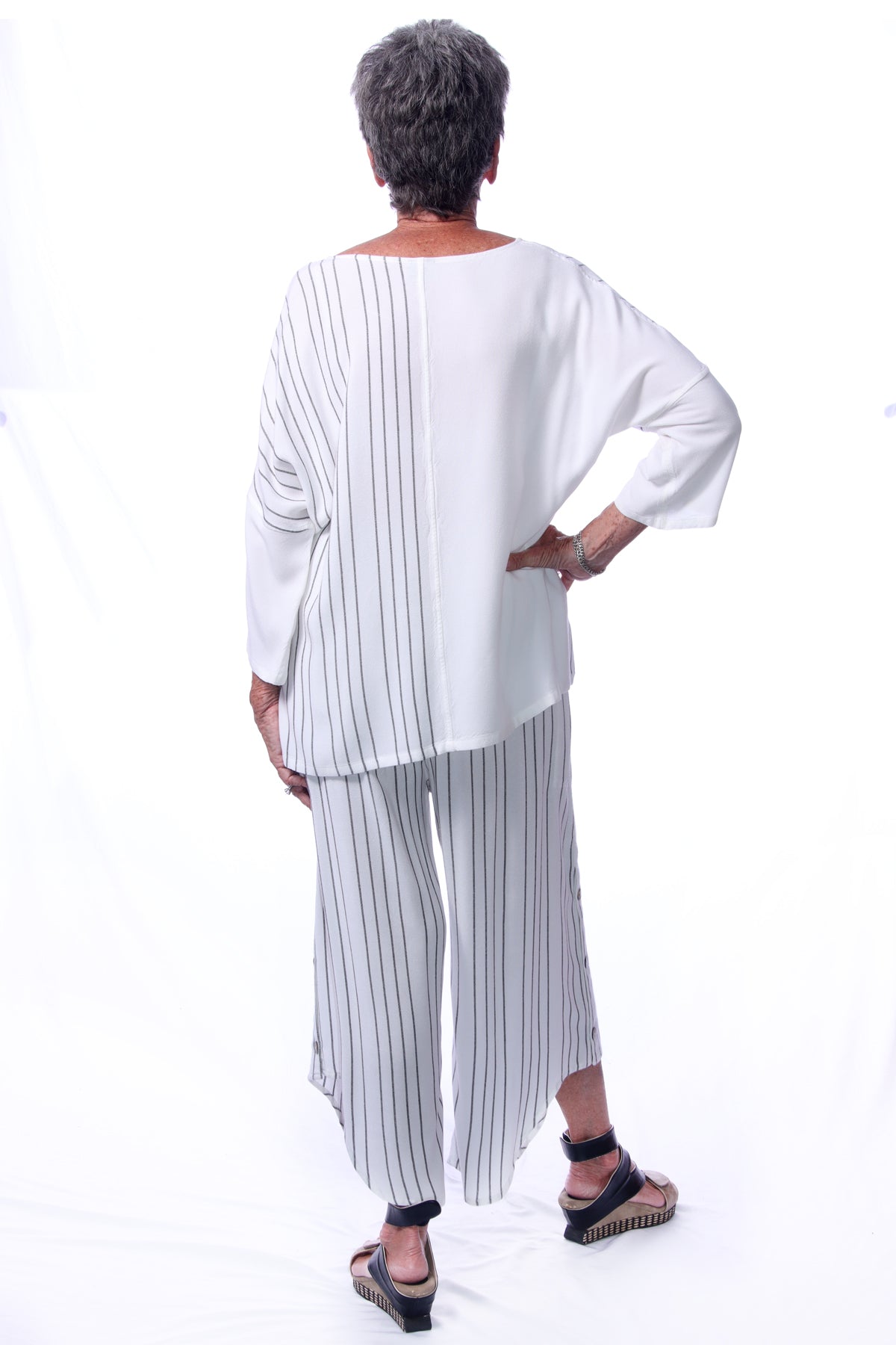 015- Dairi Natural Stripes Reversed Combo 2 Pocket Top