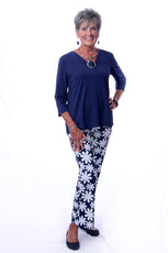 001- LuLu B Daisy Zip Pocket Pant