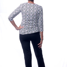 001- LuLu B Black Pocketed Stretch Ankle Pant