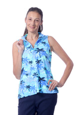 001- LuLu B Pull On Stretch Capri- Navy