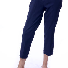 001- LuLu B Pull On Stretch Capri- Navy