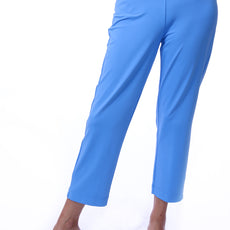 001- LuLu B Bright Periwinkle Zip Pocket Ankle Pant