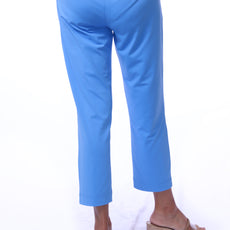 001- LuLu B Bright Periwinkle Zip Pocket Ankle Pant
