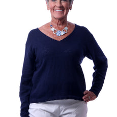 001- LuLu B Lightweight Sweater- Black