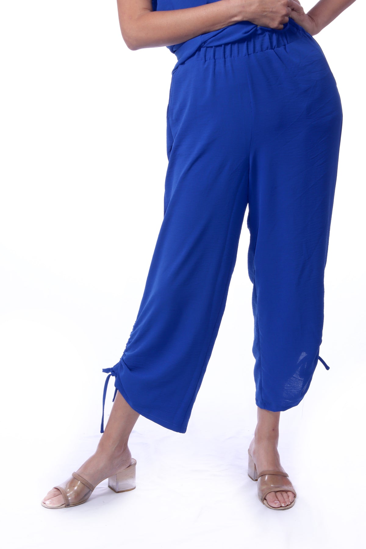 007- Creations Drawstring Hemline Pant- Royal