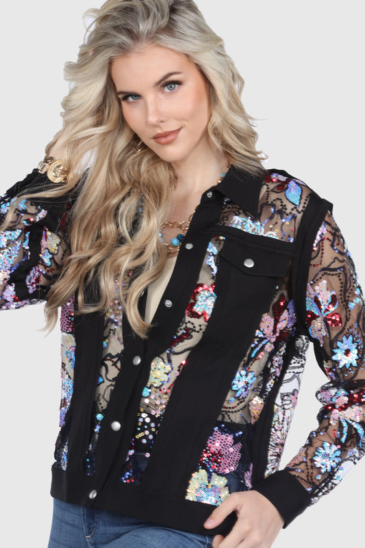 005- Arisa A Multi Colored Sequin Jacket