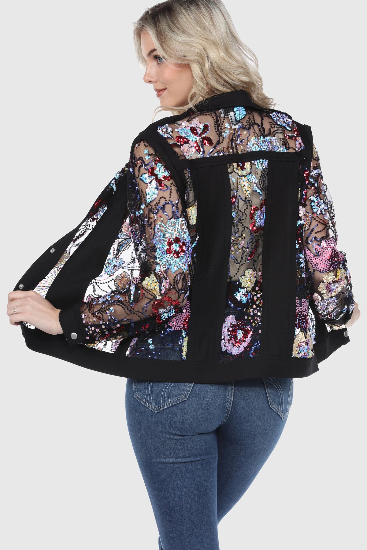 005- Arisa A Multi Colored Sequin Jacket