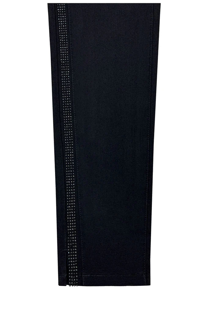 011- Ethyl Black Sparkle Bling Side Stretch Denim Jean